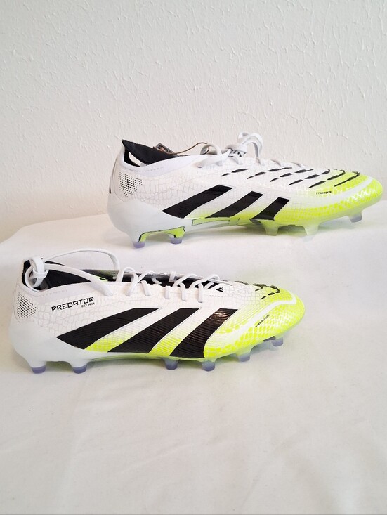 Adudas Predator Elite FG White Yellow Soccer Cleats main image 7